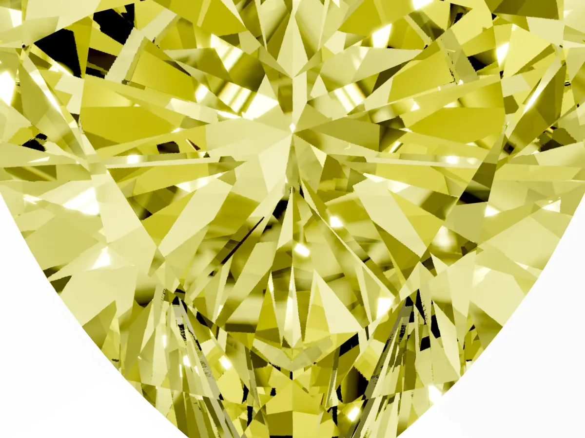 Fancy Yellow Heart Cut Diamond Solitaire Ring with Prong Setting and Classic Band Rose gold