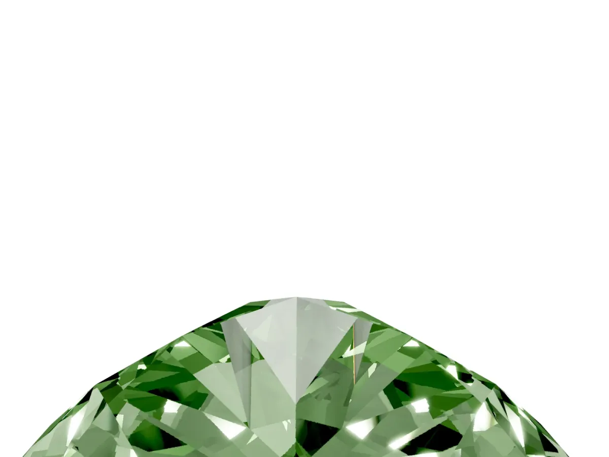 Fancy Green Pear Cut Diamond Ring with Marquise Side Stones and Prong Setting Yellow gold