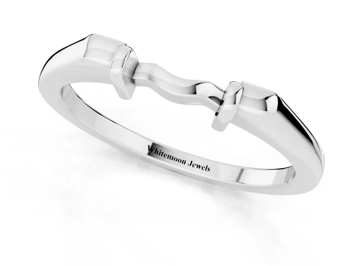 Classic Knot Twist Band Platinum