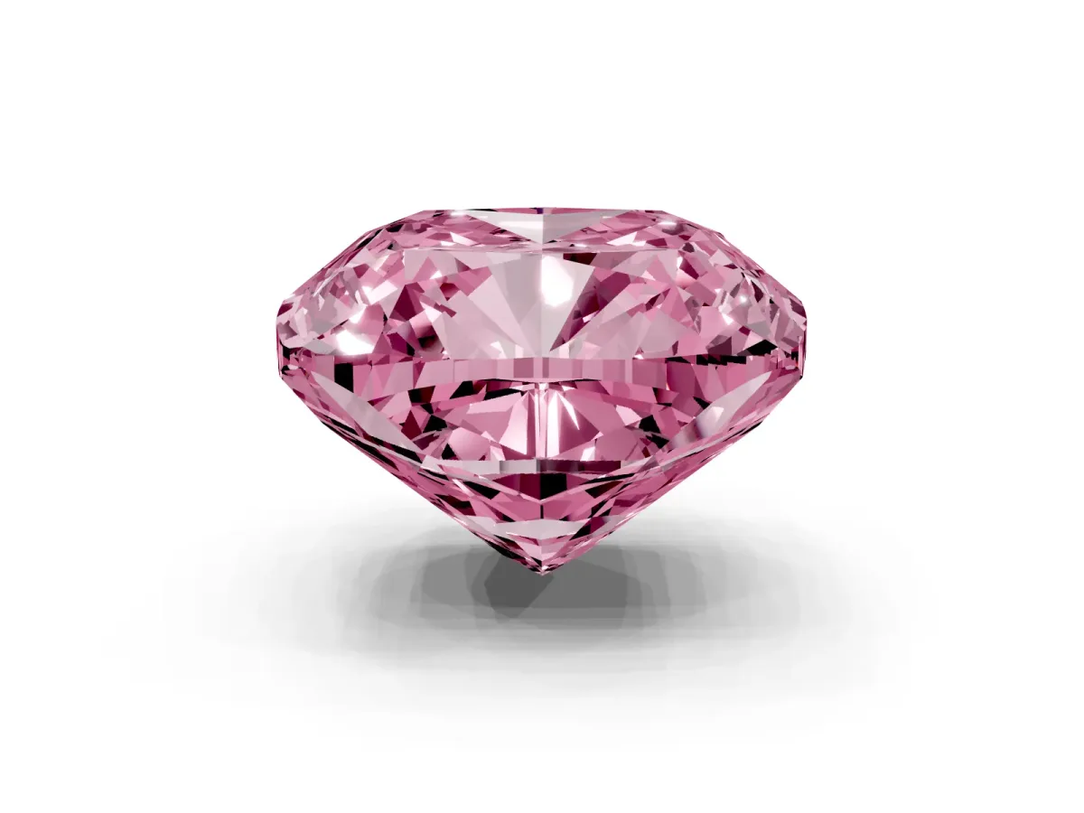 Fancy Pink Cushion Cut Halo Milgrain Solitaire with Bezel Set Side Stones and Pave Band Silver