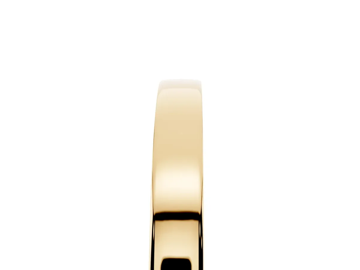 Pavé Round Diamond Channel Set Band Yellow gold