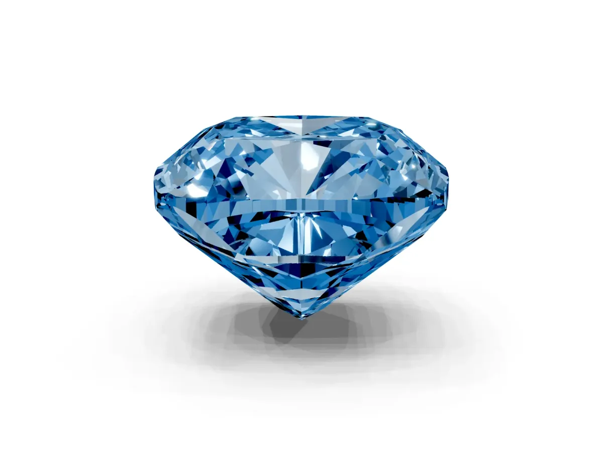 Fancy Blue Cushion Cut Solitaire Engagement Ring with Cathedral Band and Four-Prong Setting Yellow gold