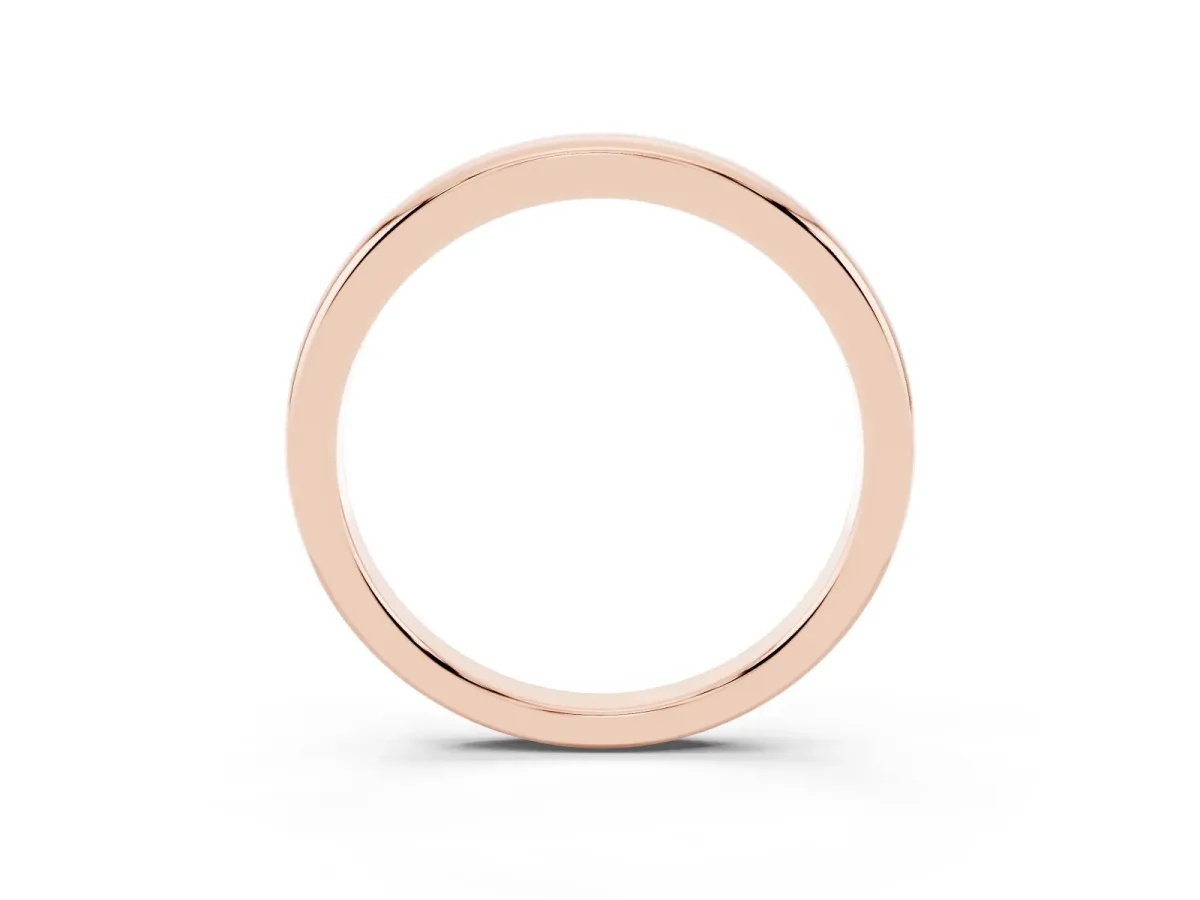 Classic Plain Metal Band Rose gold