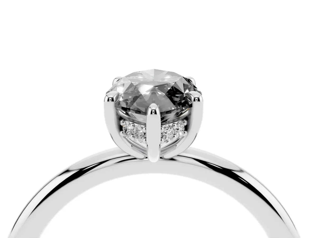 Fancy Black Marquise Cut Diamond Solitaire Ring with Thin Band and Four-Prong Setting Silver