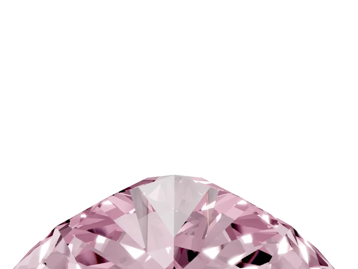 Fancy Pink Pear Cut Diamond Ring with Marquise Side Stones and Prong Setting White gold