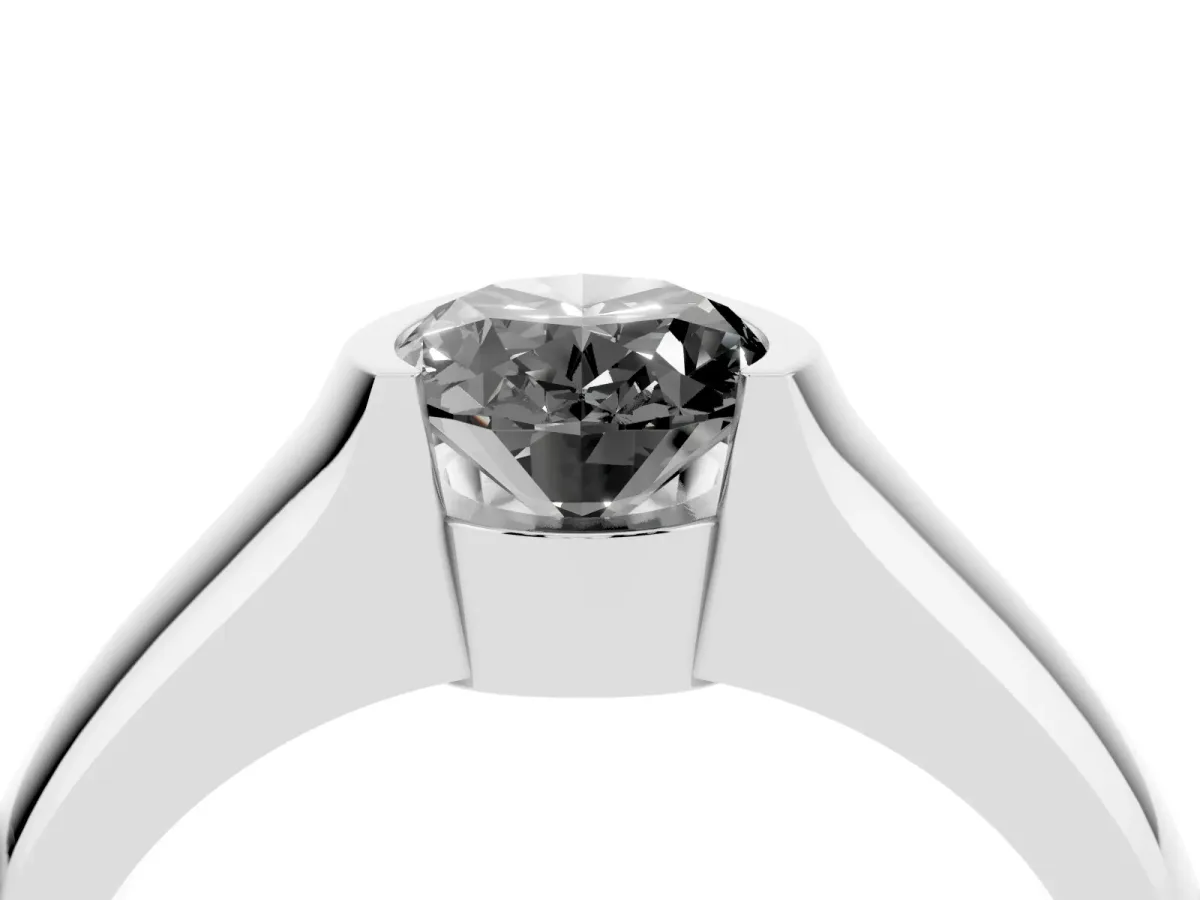 Fancy Black Oval Cut Solitaire Bezel Set Diamond Ring with Wide Band Silver