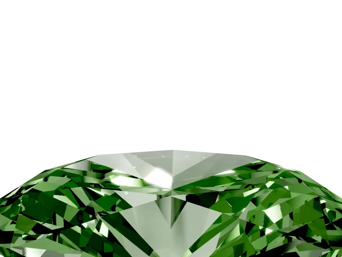 Fancy Green Oval Cut Diamond Solitaire Ring with Prong Setting and Pavé Band Platinum