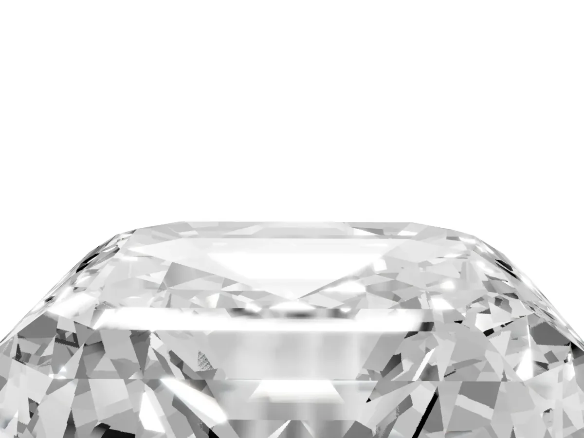 Asscher Cut Halo Diamond Ring with Milgrain Edge and Round Prong Setting Yellow gold