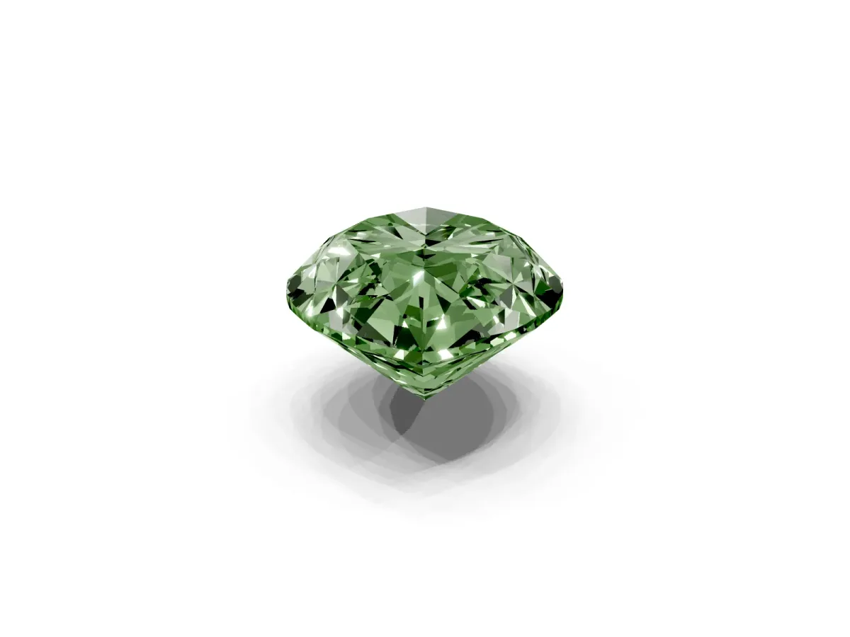 Fancy Green Marquise Cut Cut Cathedral Pave Diamond Engagement Ring with Six-Prong Setting Yellow gold
