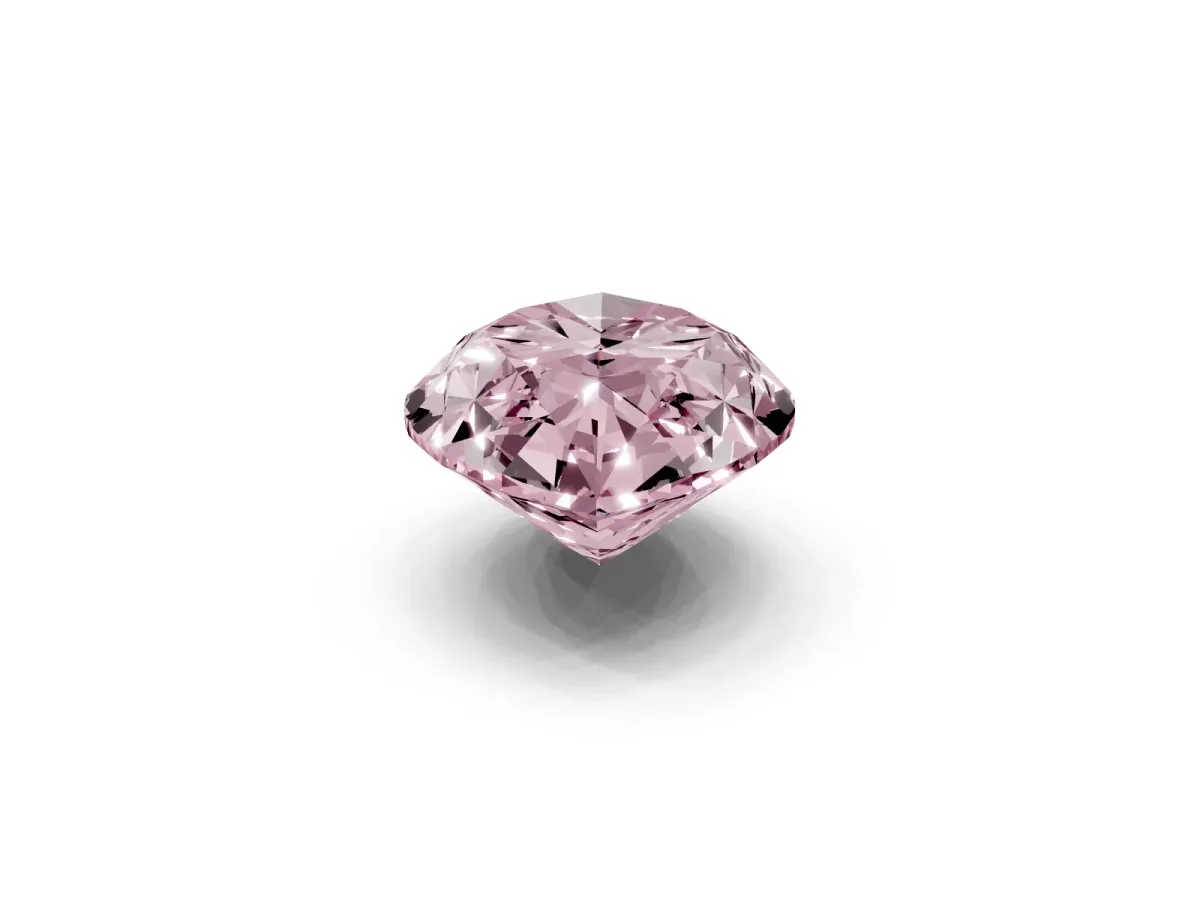Fancy Pink Marquise Cut Cut Cathedral Pave Diamond Engagement Ring with Six-Prong Setting Yellow gold