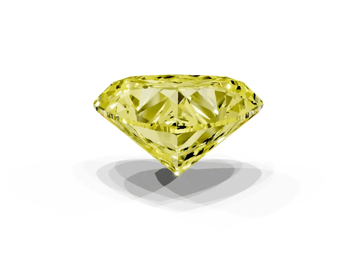 Fancy Yellow Heart Cut Diamond Ring with Marquise Side Stones and Prong Setting Platinum