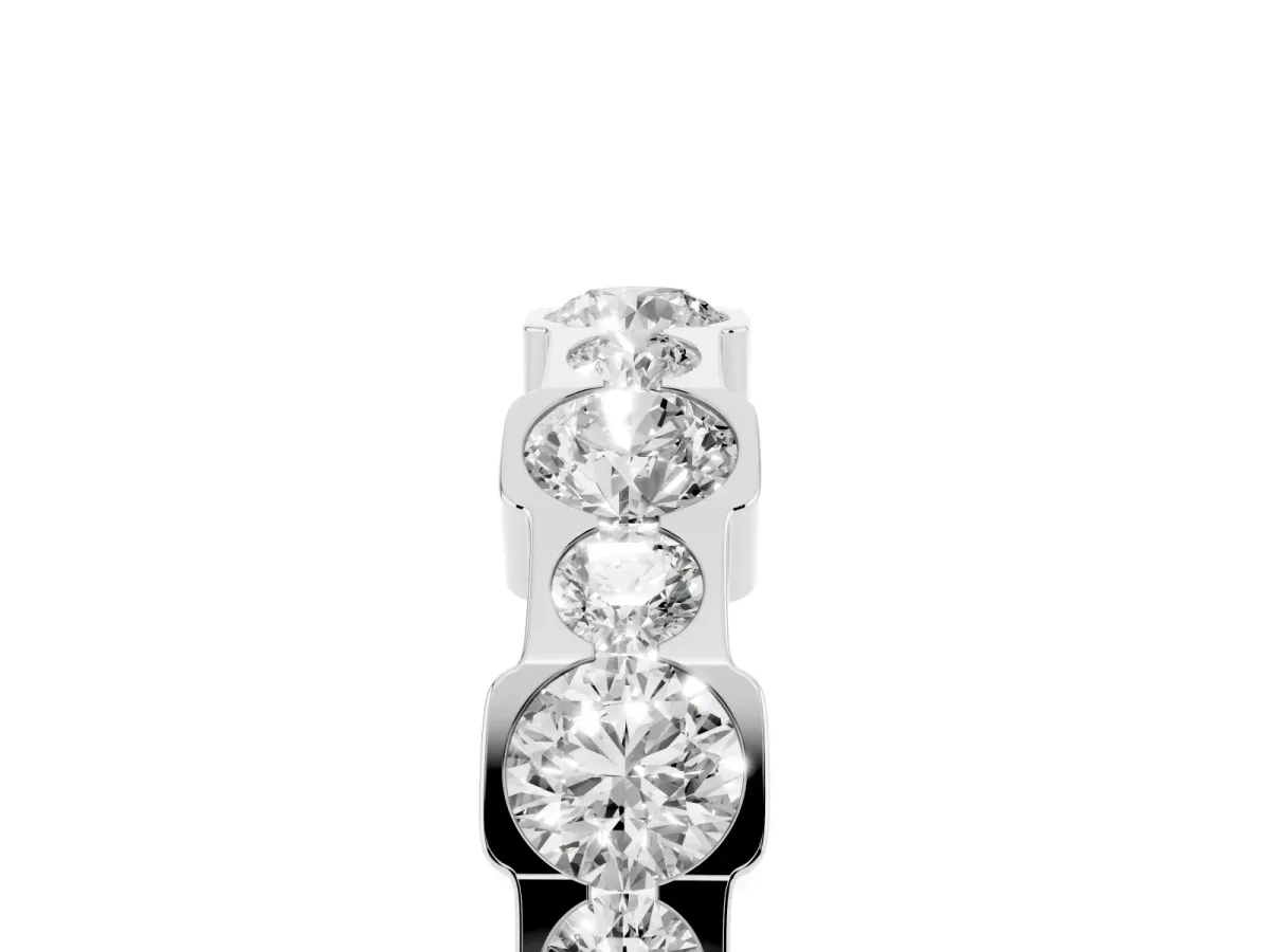 Round Diamond Promise Ring with Round Diamond Accents Silver
