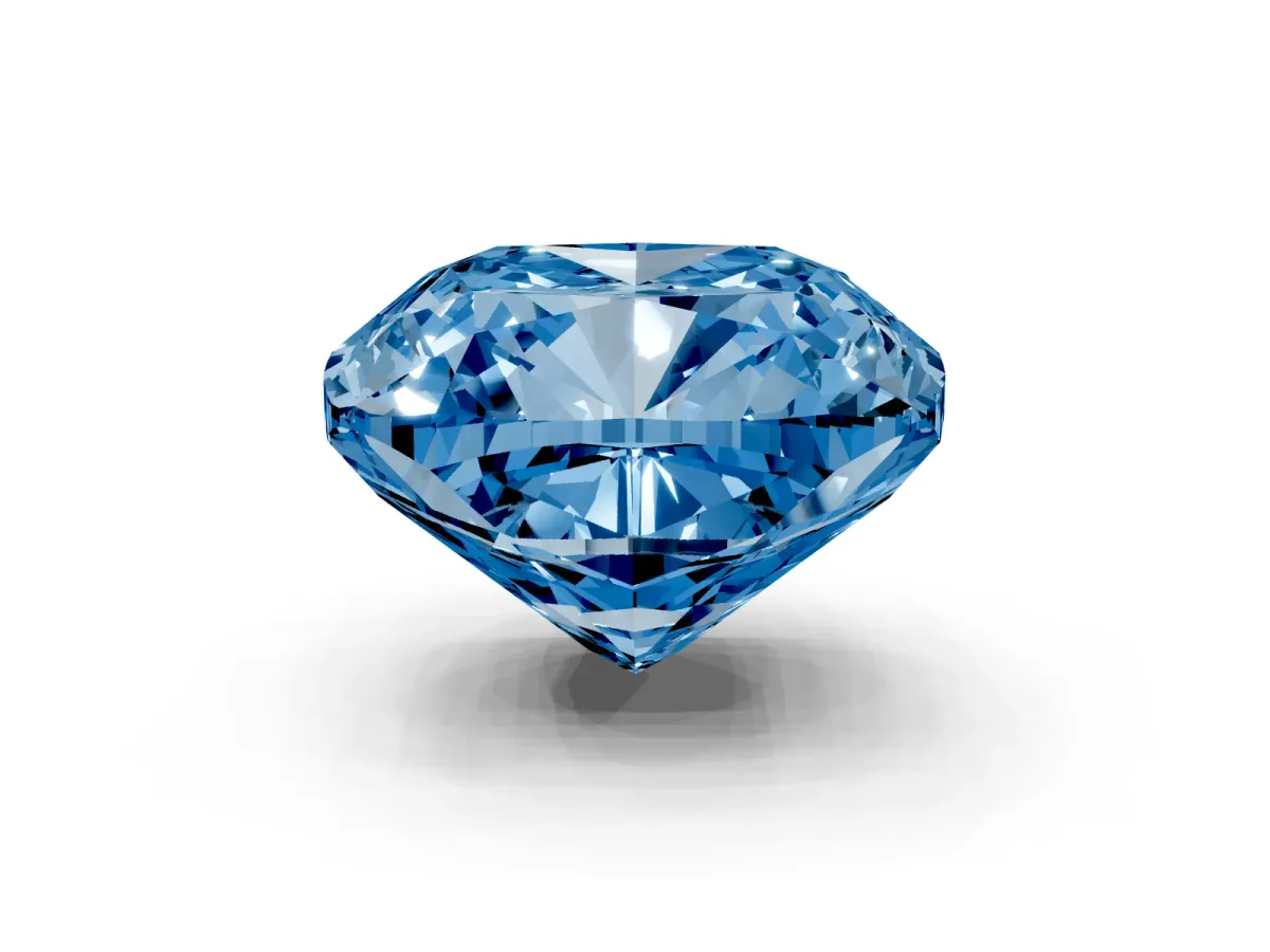 Fancy Blue Cushion Cut Halo Milgrain Solitaire with Bezel Set Side Stones and Pave Band Silver
