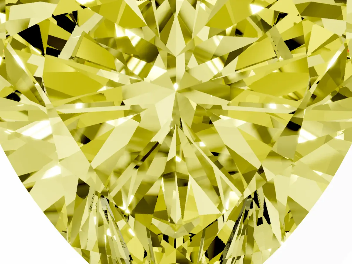 Fancy Yellow Heart Cut Diamond Ring with Marquise Side Stones and Prong Setting Platinum
