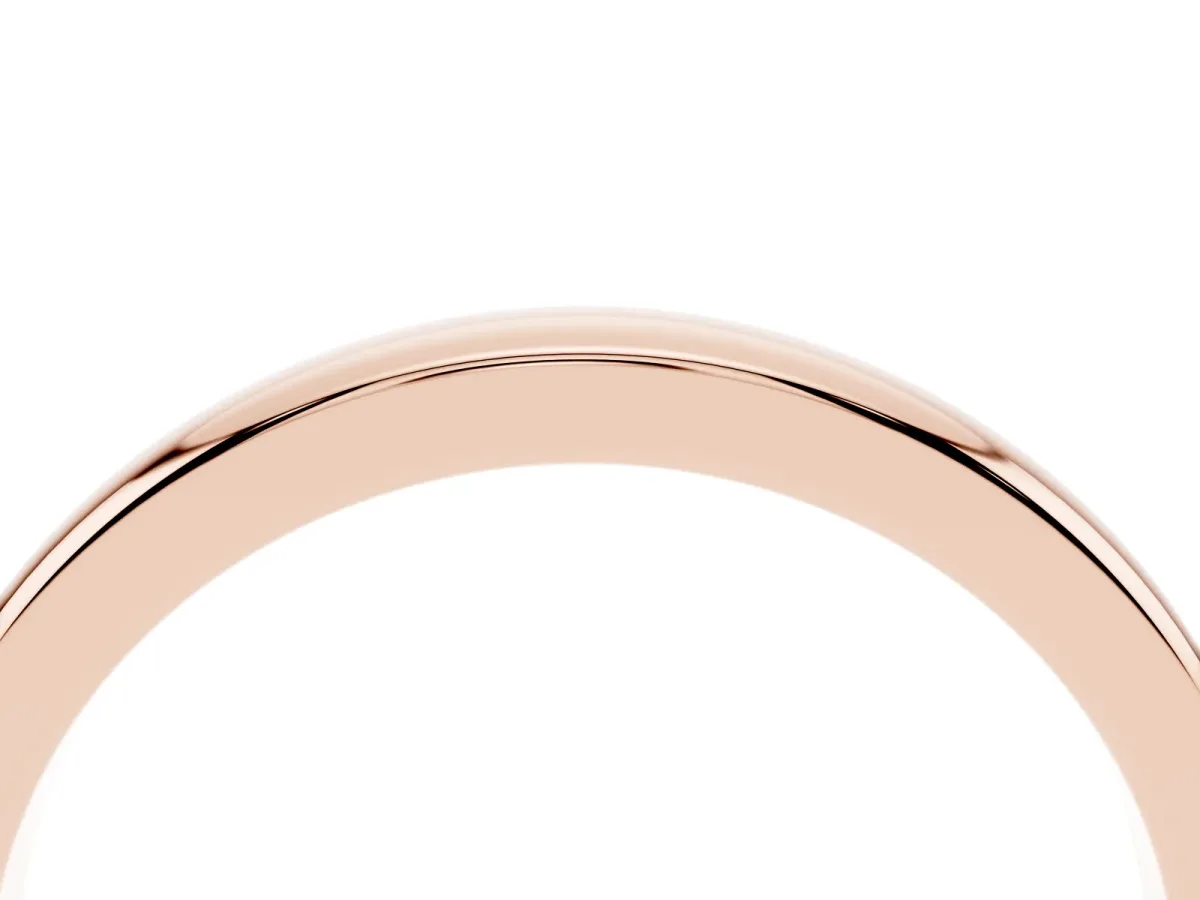 Classic Plain Metal Band Rose gold