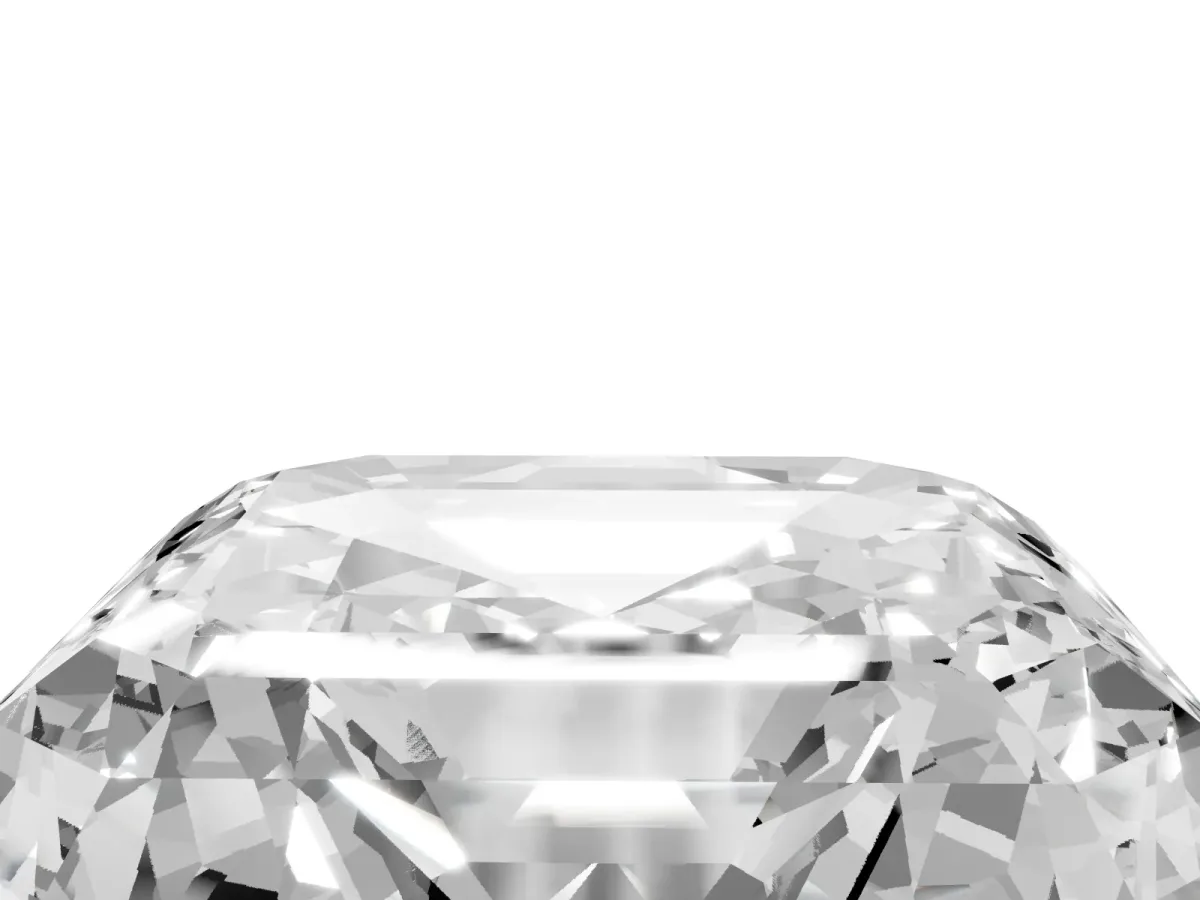 Asscher Cut Halo Diamond Ring with Milgrain Edge and Round Prong Setting Rose gold