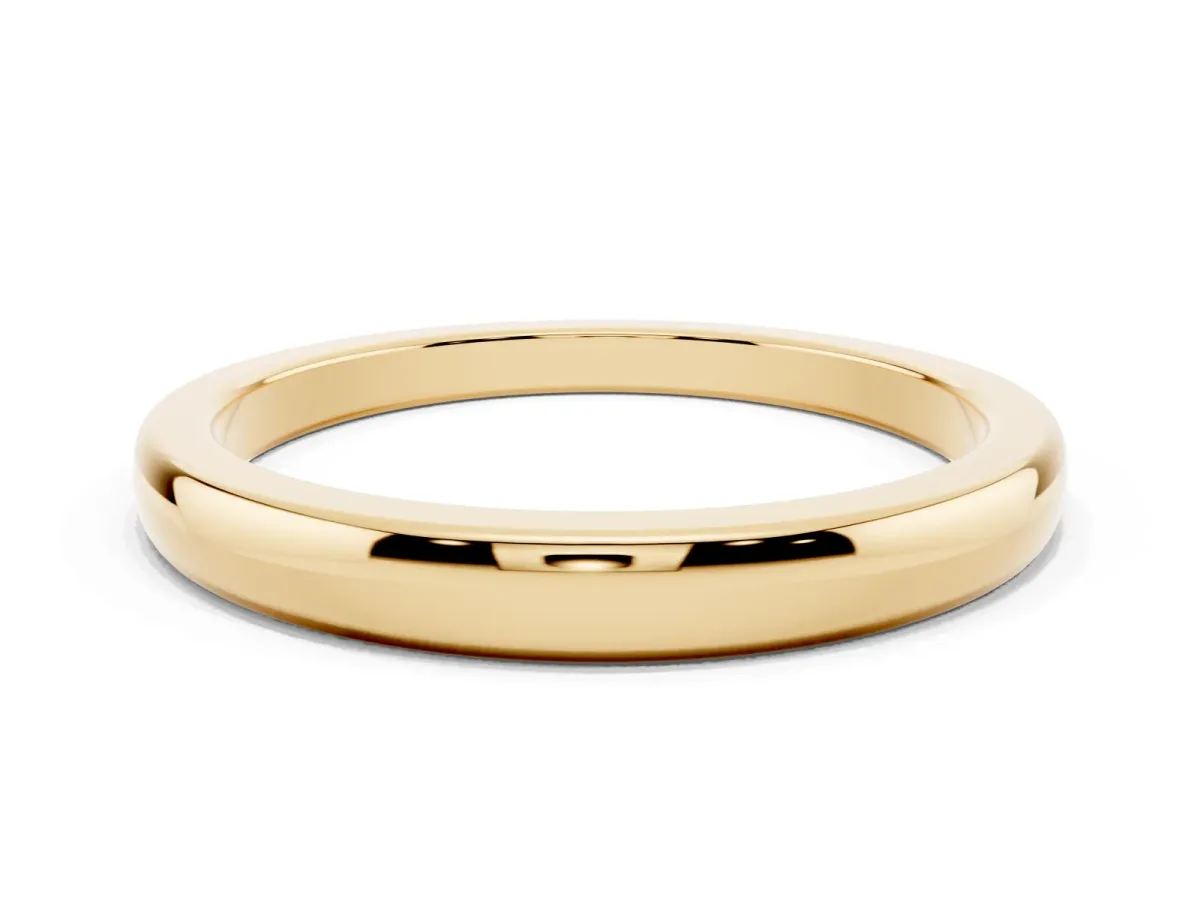 Classic Plain Metal Band Yellow gold