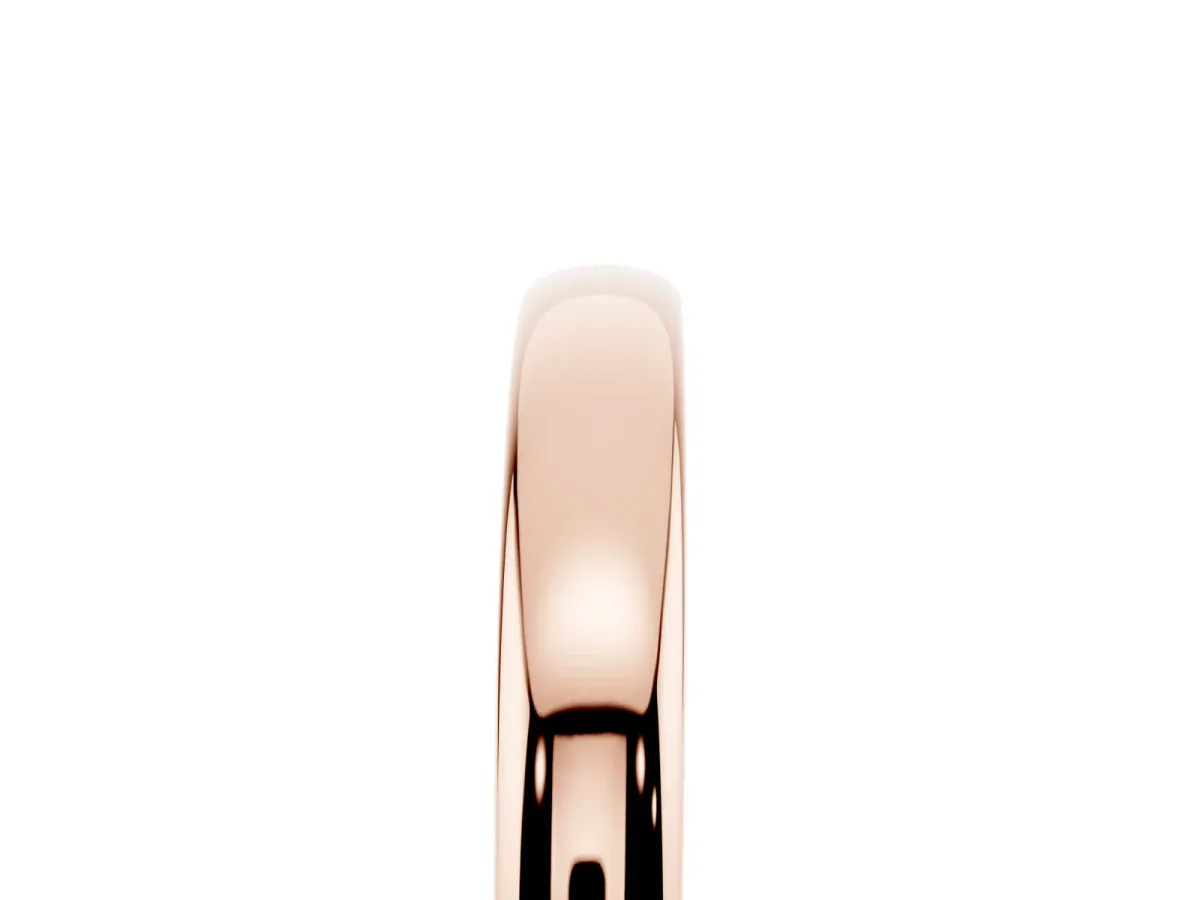 Classic Plain Metal Band Rose gold