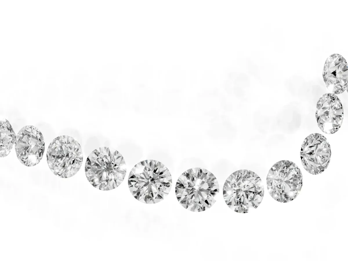 Pavé Round Diamond Chevron Band with Prong Setting Silver