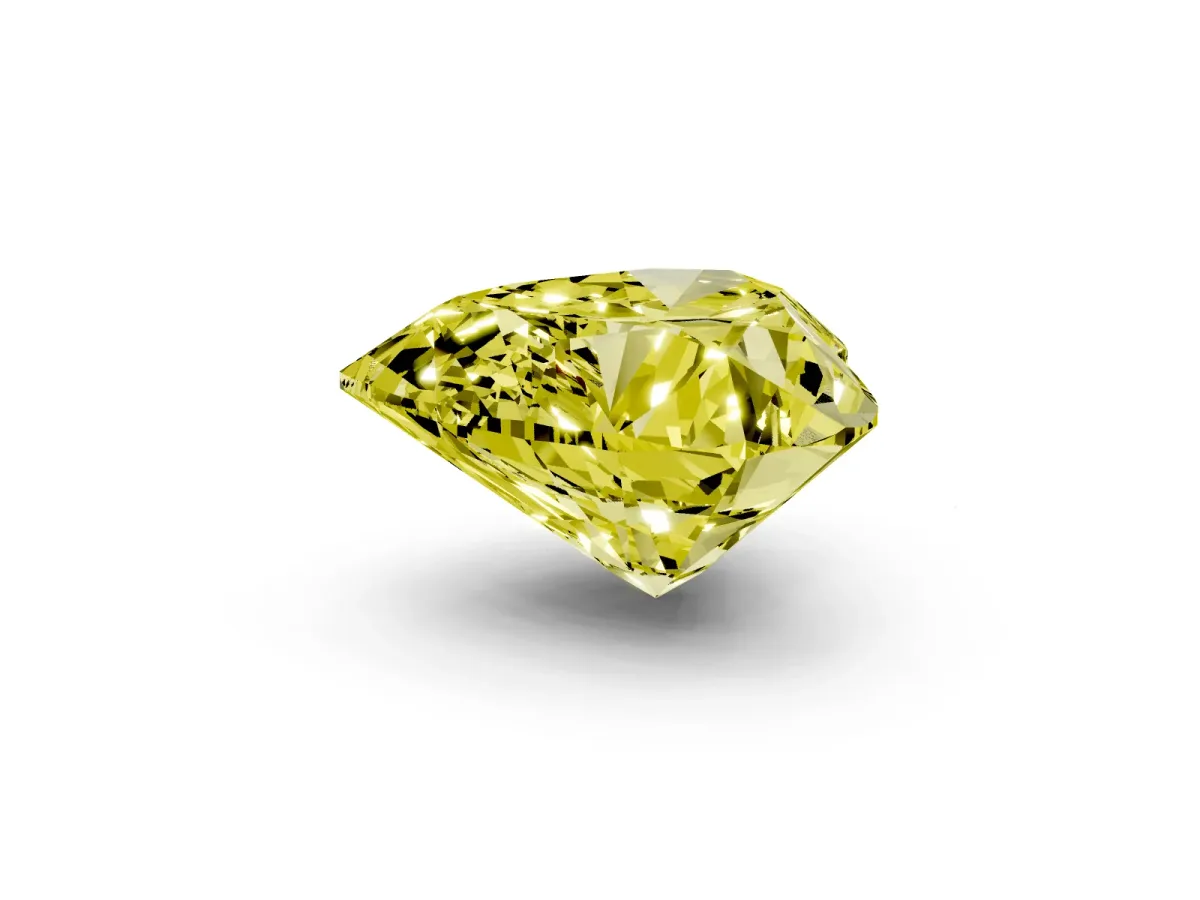 Fancy Yellow Heart Cut Cut Double Halo Diamond Engagement Ring with Pave Band and Four-Prong Setting Platinum