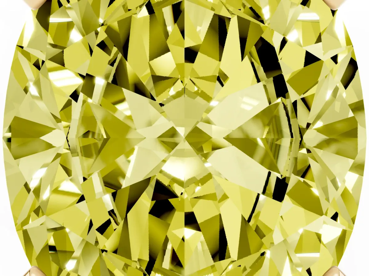 Fancy Yellow Oval Cut Diamond Solitaire Ring with Prong Setting and Classic Band Yellow gold