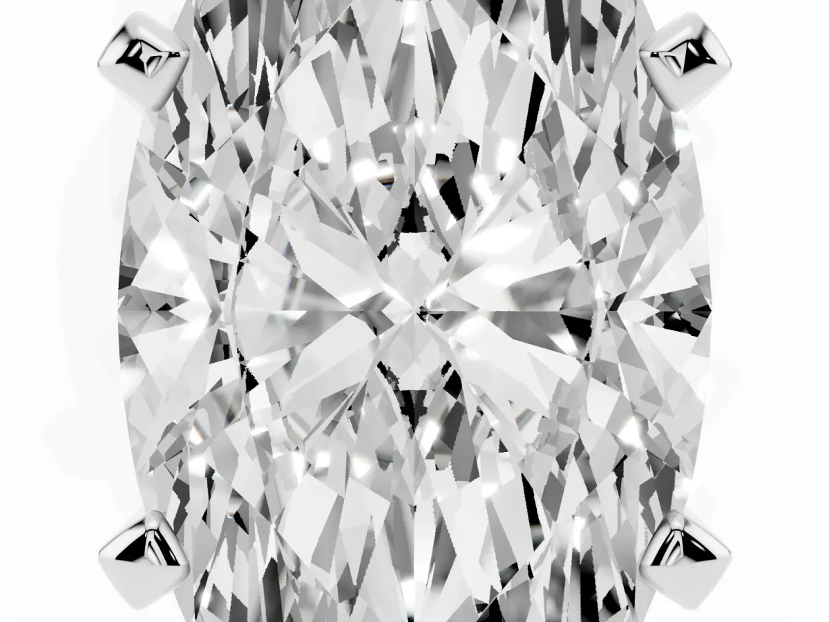 Marquise Cut Diamond Solitaire Ring with Prong Setting and Classic Band Platinum