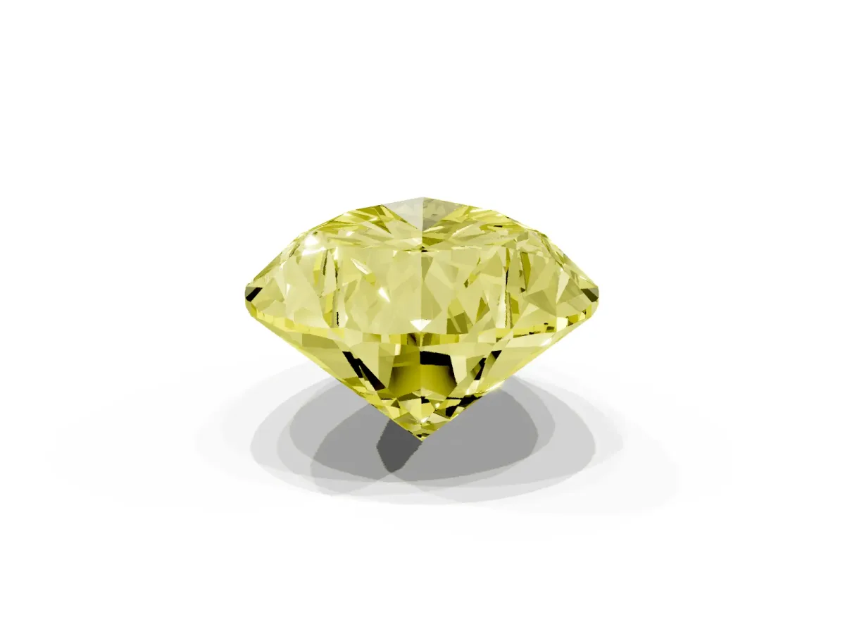 Fancy Yellow Pear Cut Diamond Ring with Marquise Side Stones and Prong Setting Platinum