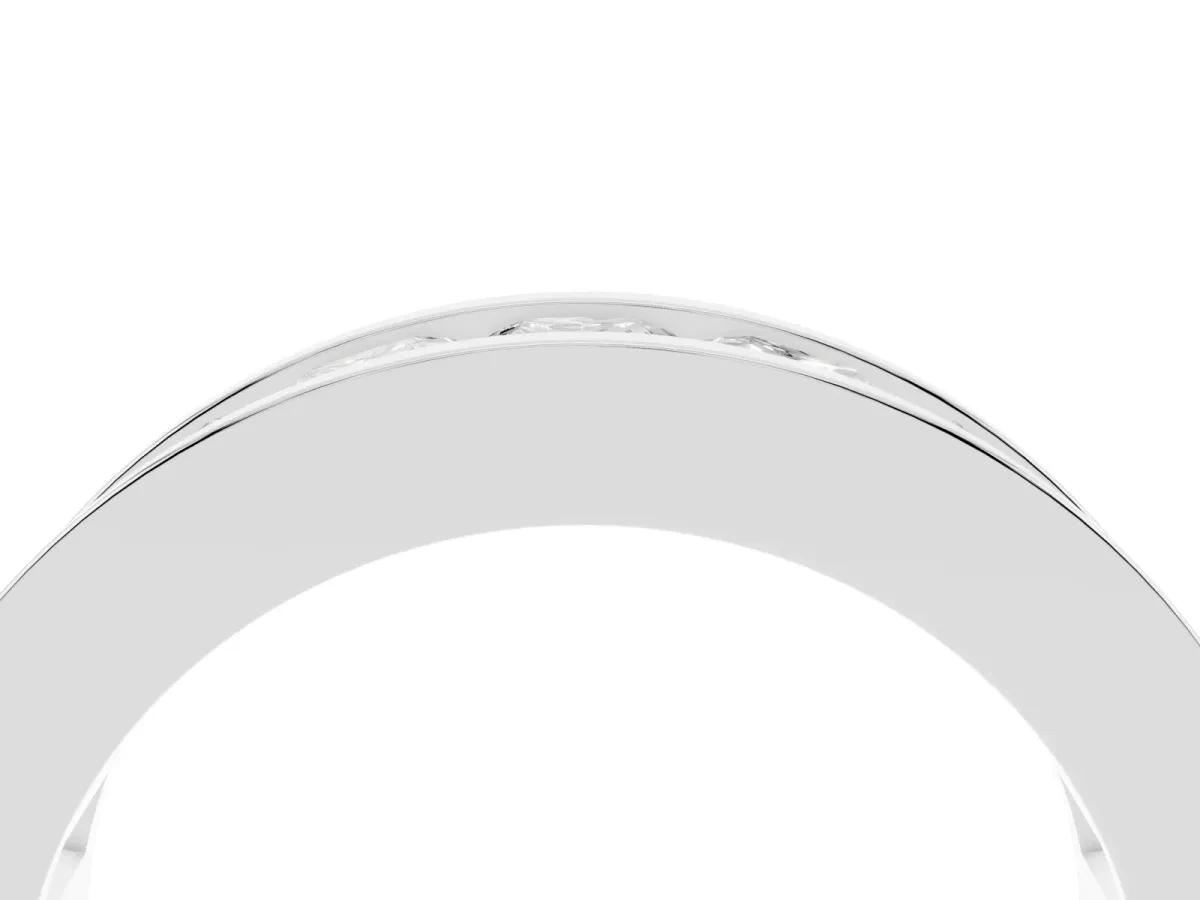 Princess Cut Eternity Band with Channel Set Platinum