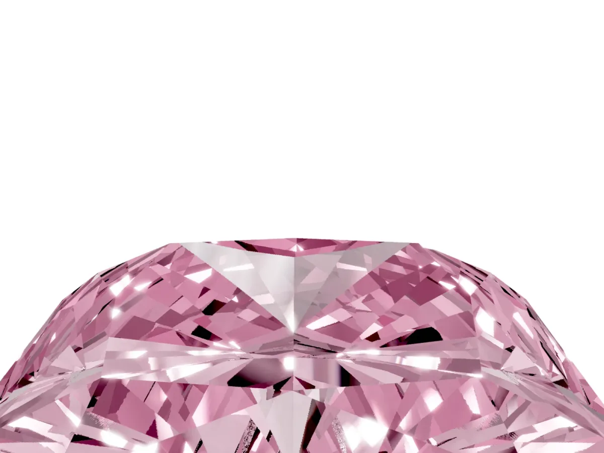 Fancy Pink Radiant Cut Cut Pave Band Milgrain Solitaire Ring Yellow gold