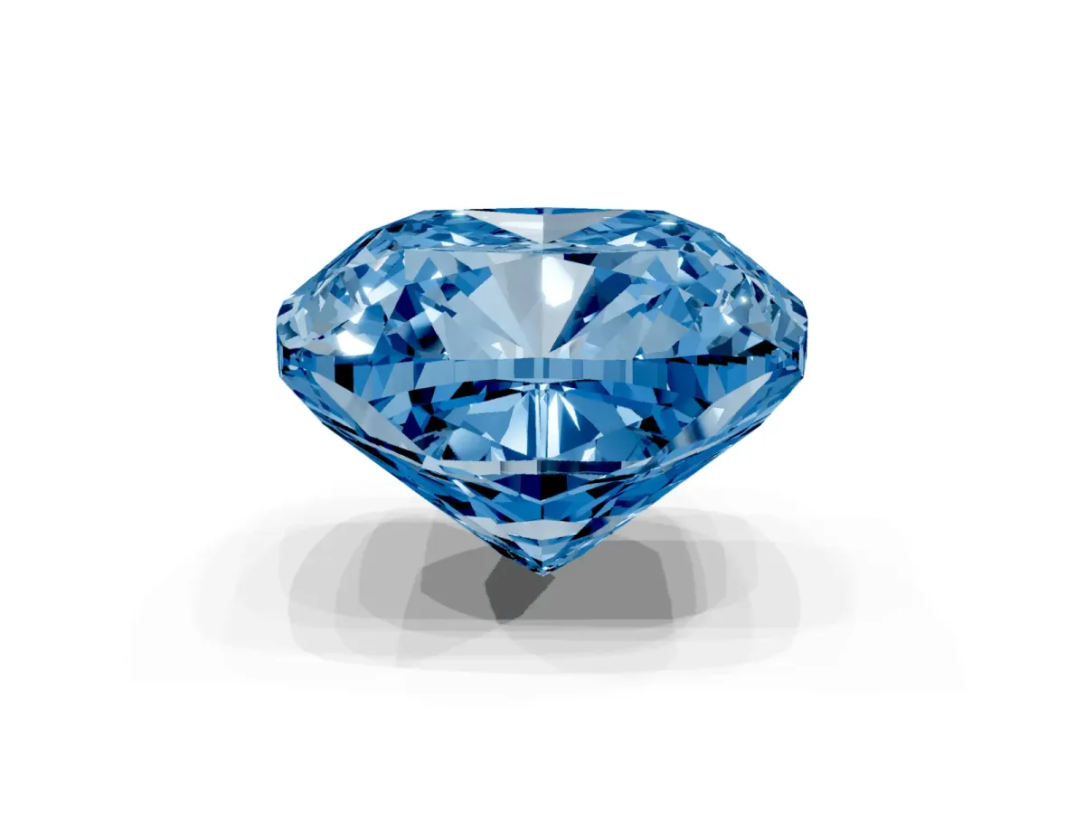 Fancy Blue Cushion Cut Halo Milgrain Solitaire with Bezel Set Side Stones and Pave Band Yellow gold