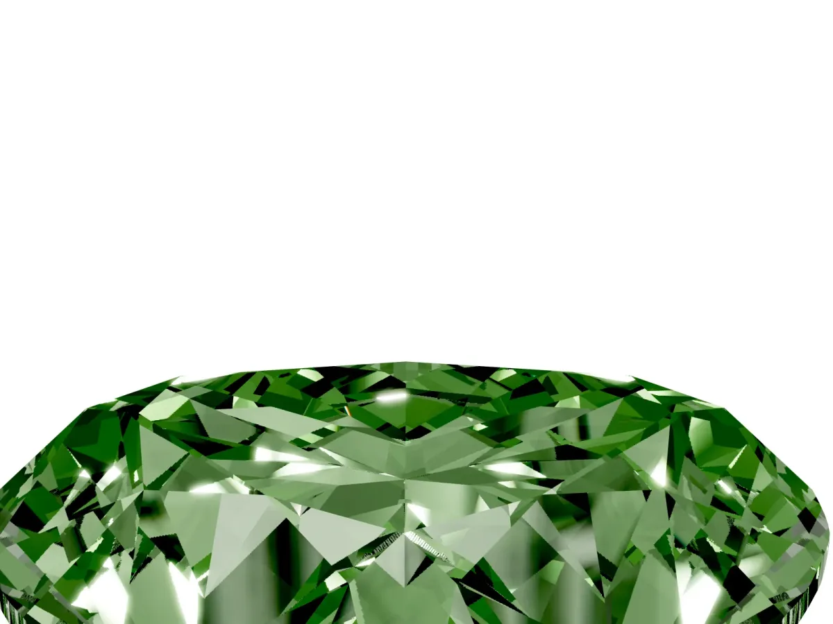 Fancy Green Heart Cut Diamond Ring with Marquise Side Stones and Prong Setting Rose gold