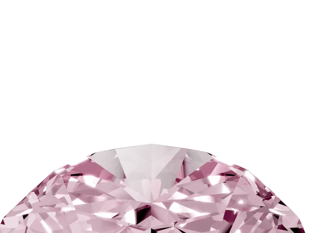 Fancy Pink Oval Cut Diamond Solitaire Ring with Prong Setting and Pavé Band Yellow gold