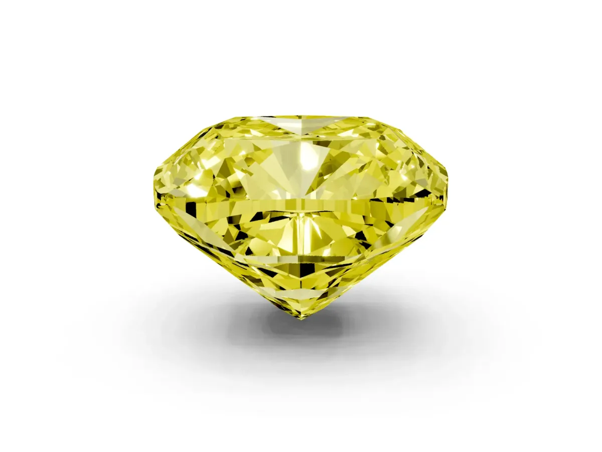 Fancy Yellow Cushion Cut Halo Milgrain Solitaire with Bezel Set Side Stones and Pave Band Yellow gold
