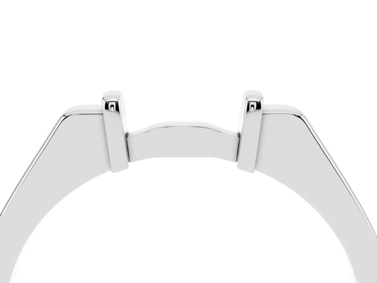 Classic Knot Twist Band Platinum