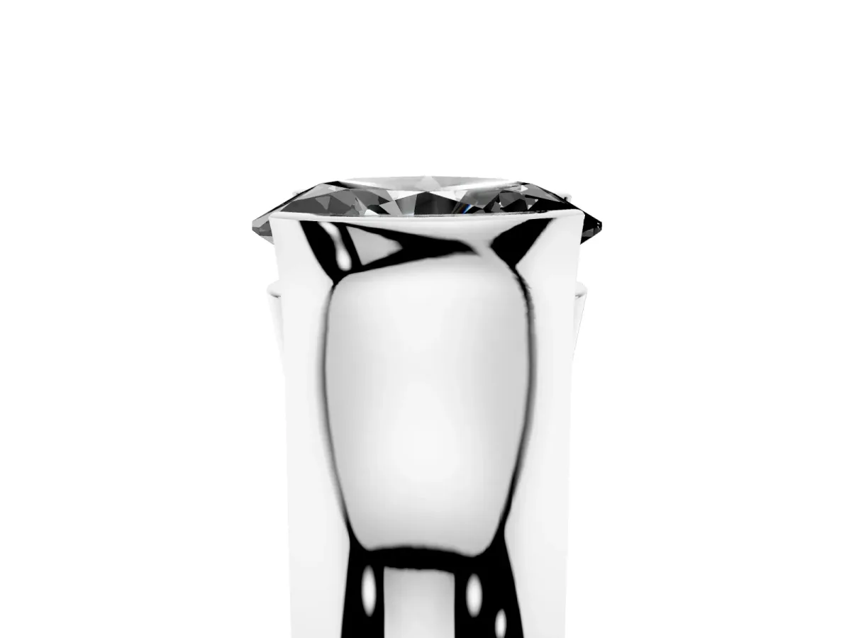 Fancy Black Oval Cut Solitaire Bezel Set Diamond Ring with Wide Band Silver