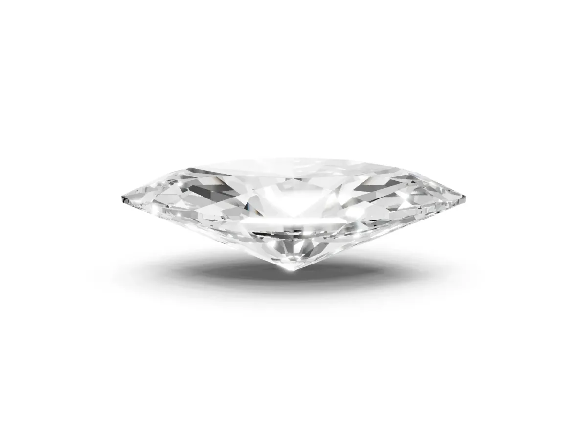 Marquise Cut Cut Cathedral Pave Diamond Engagement Ring with Six-Prong Setting Rose gold
