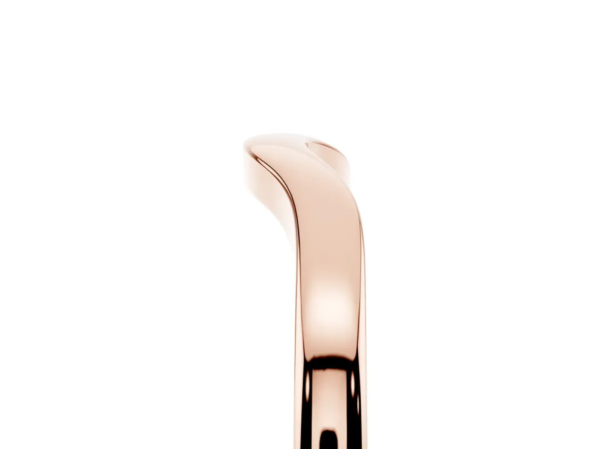 Curved Plain Band Rose gold