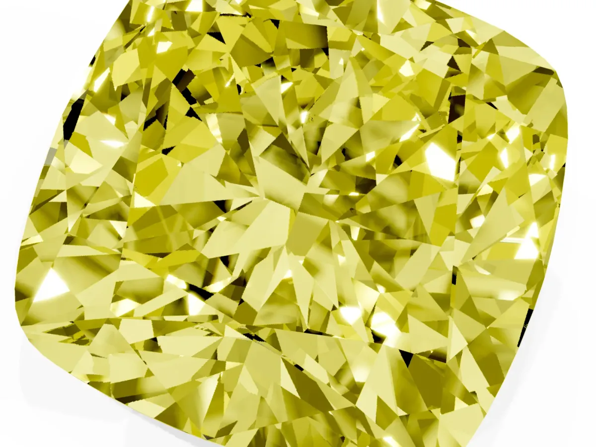 Fancy Yellow Cushion Cut Halo Milgrain Solitaire with Bezel Set Side Stones and Pave Band Silver