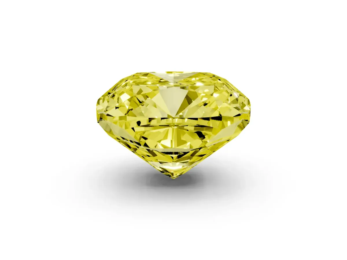 Fancy Yellow Cushion Cut Halo Milgrain Solitaire with Bezel Set Side Stones and Pave Band Yellow gold