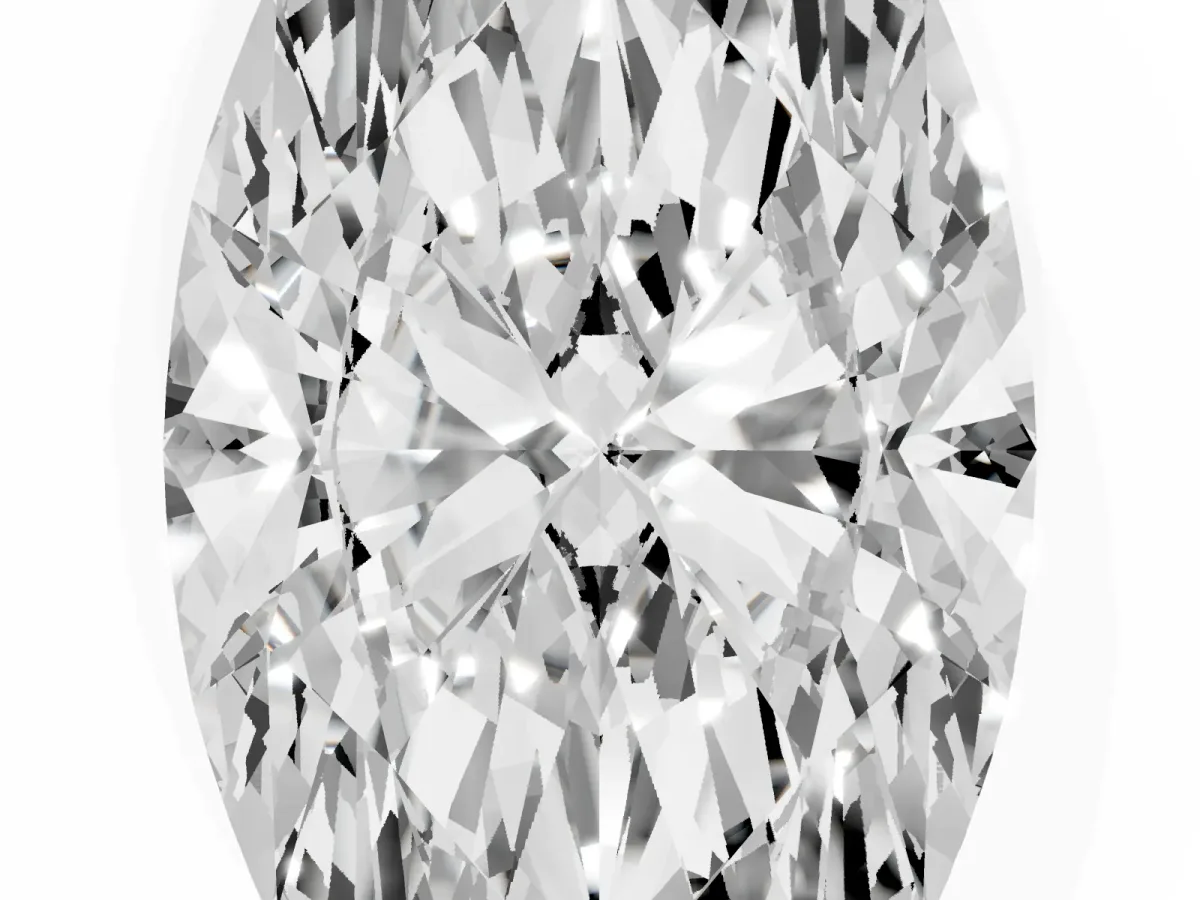 Marquise Cut Cut Cathedral Pave Diamond Engagement Ring with Six-Prong Setting Silver