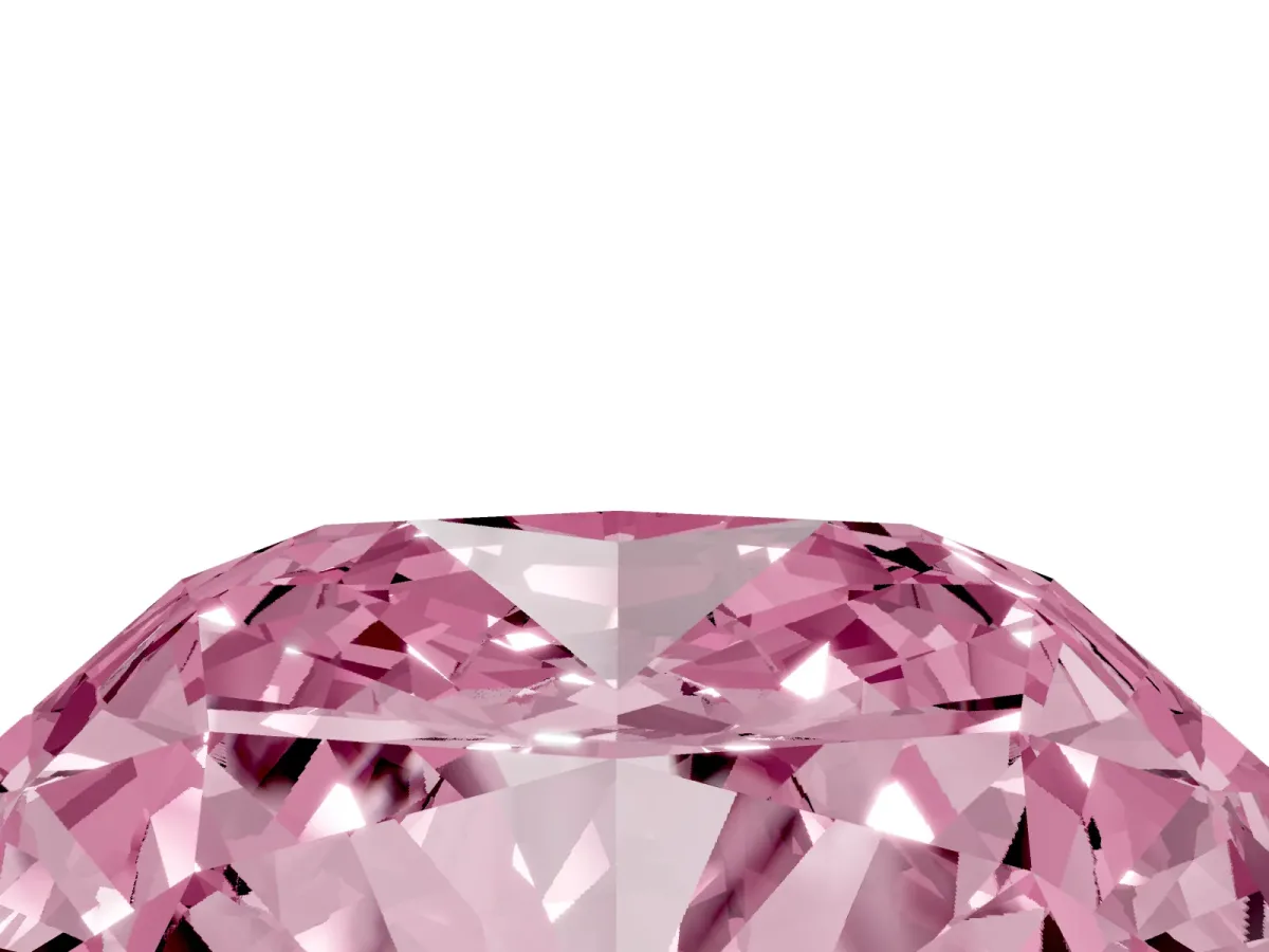 Fancy Pink Cushion Cut Halo Milgrain Solitaire with Bezel Set Side Stones and Pave Band Yellow gold