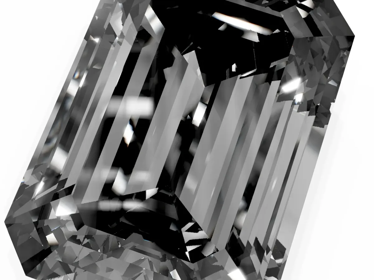 Fancy Black Emerald Cut Cut Pave Band Milgrain Solitaire Ring Yellow gold