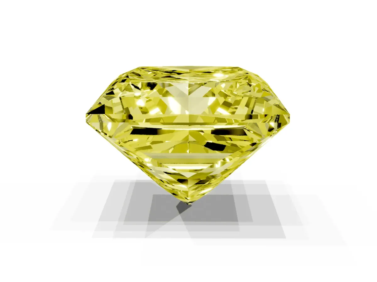 Fancy Yellow Princess Cut Halo Diamond Ring with Milgrain and Bezel Accents on a Split Shank Band Rose gold