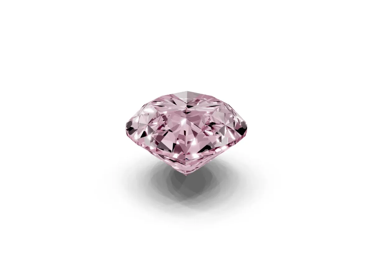 Fancy Pink Marquise Cut Cut Cathedral Pave Diamond Engagement Ring with Six-Prong Setting Rose gold