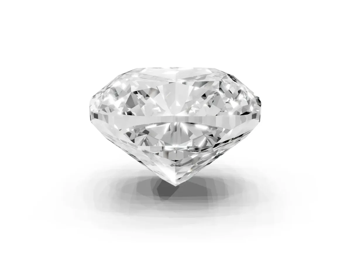 Cushion Cut Solitaire Engagement Ring with Cathedral Band and Four-Prong Setting White gold