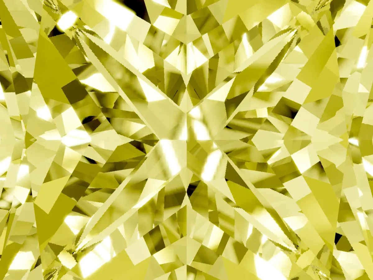 Fancy Yellow Princess Cut Halo Diamond Ring with Milgrain and Bezel Accents on a Split Shank Band Silver