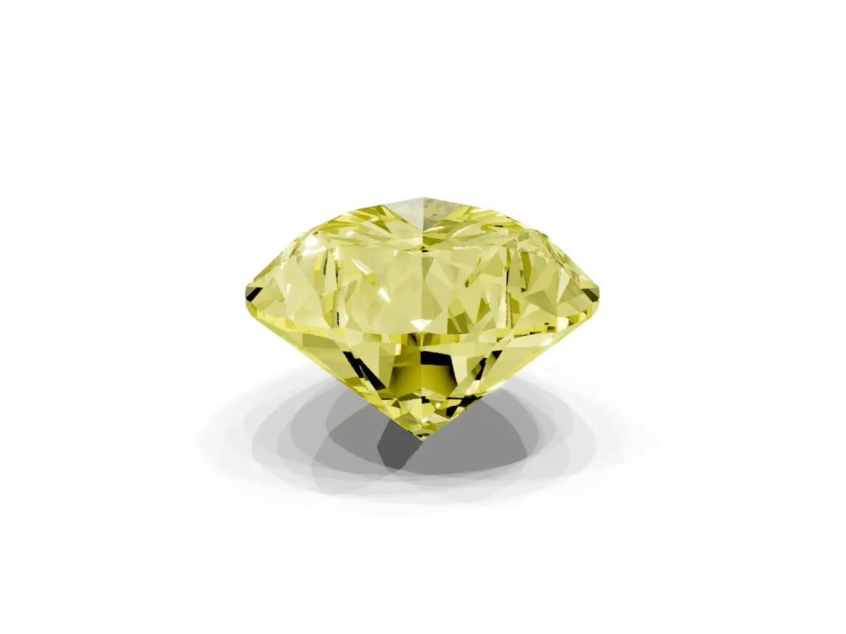Fancy Yellow Pear Cut Diamond Ring with Marquise Side Stones and Prong Setting Yellow gold