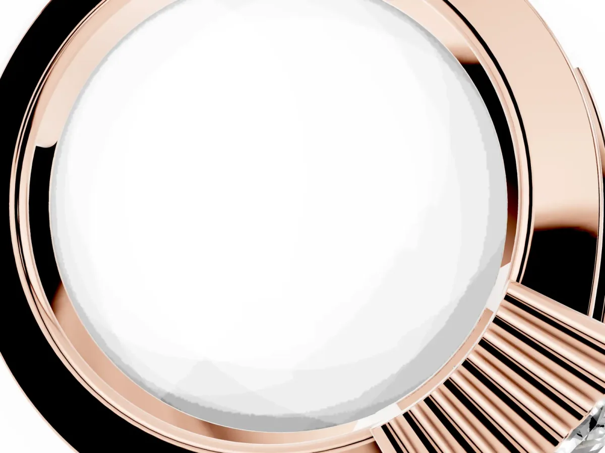 Princess Cut Cut Halo Pave Band Four-Prong Ring Rose gold