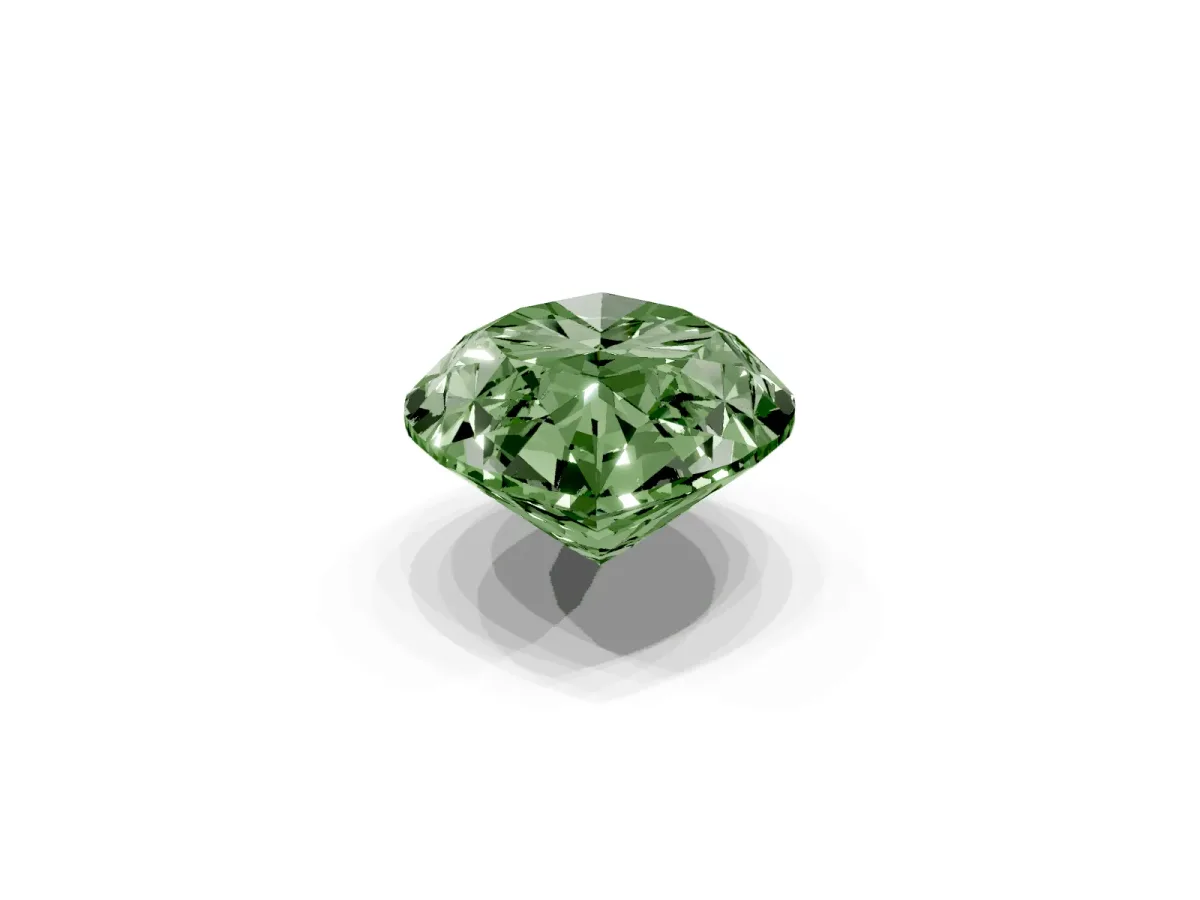 Fancy Green Marquise Cut Cut Cathedral Pave Diamond Engagement Ring with Six-Prong Setting Rose gold