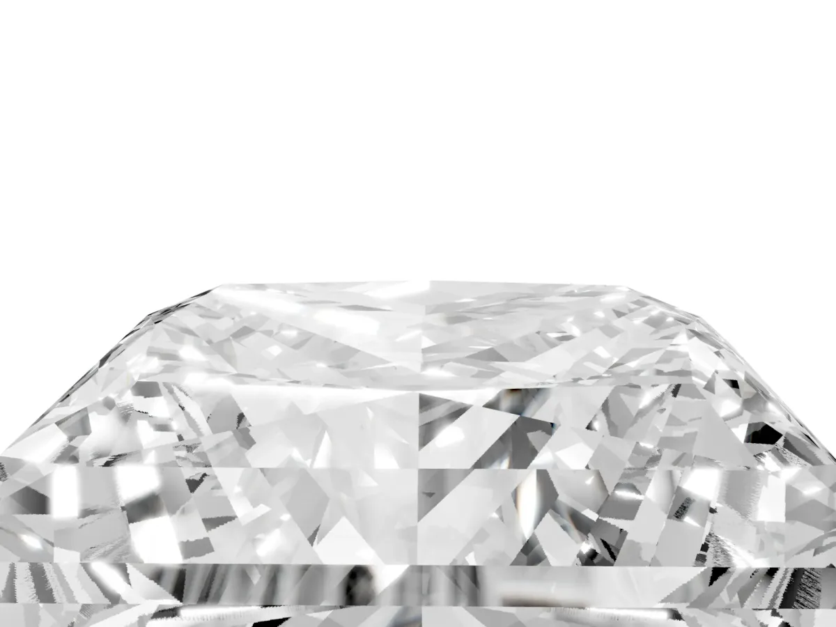 Princess Cut Halo Diamond Ring with Milgrain and Bezel Accents on a Split Shank Band Platinum